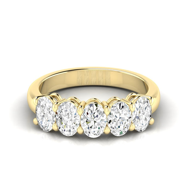 Five Stone Oval Band