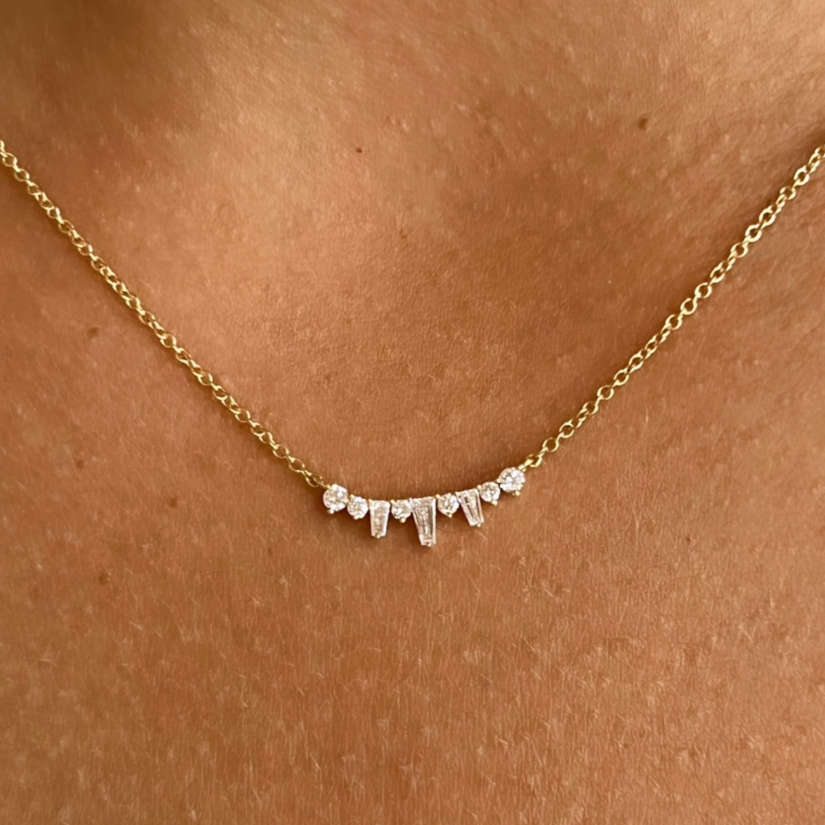 Baguette Spike Diamond Bar Crawford Jewelers