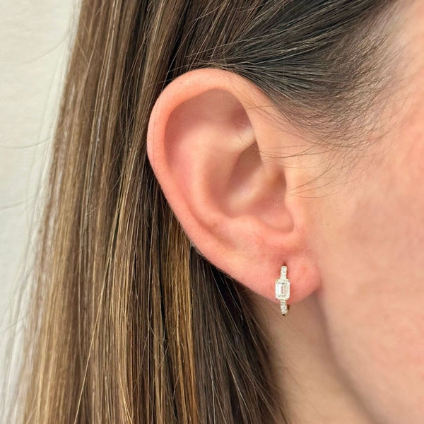 Dainty Emerald Huggies