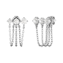 Load image into Gallery viewer, Starlight Triple Chain Stud