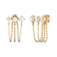 Load image into Gallery viewer, Starlight Triple Chain Stud