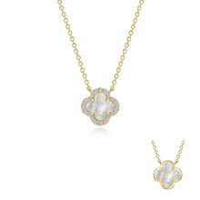 Load image into Gallery viewer, Mother of Pearl Clover Necklace
