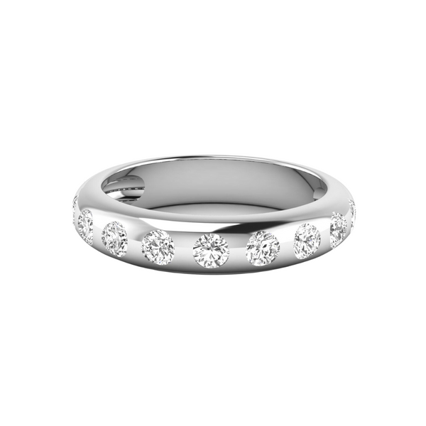 Round Inlay Diamond Band