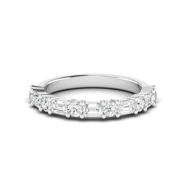 Round and Emerald Band