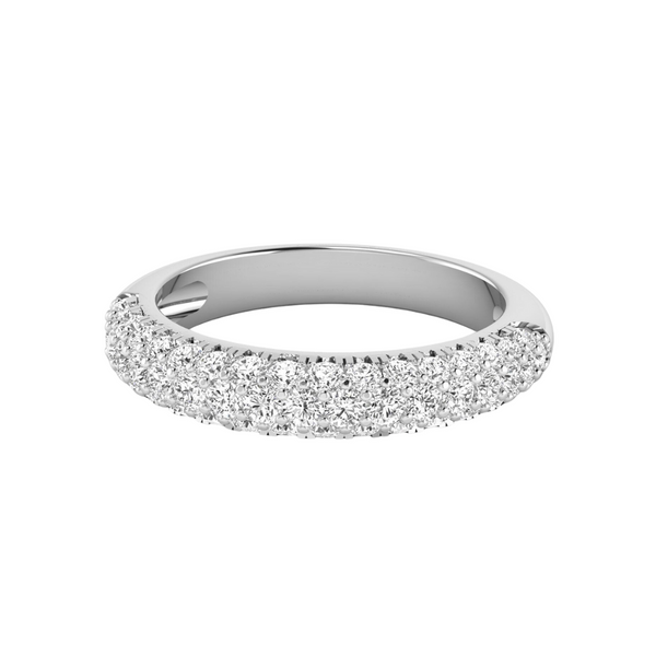Domed Pave Half Band
