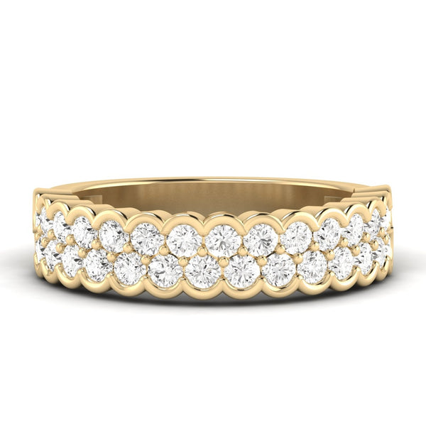 Two Row Scalloped Band