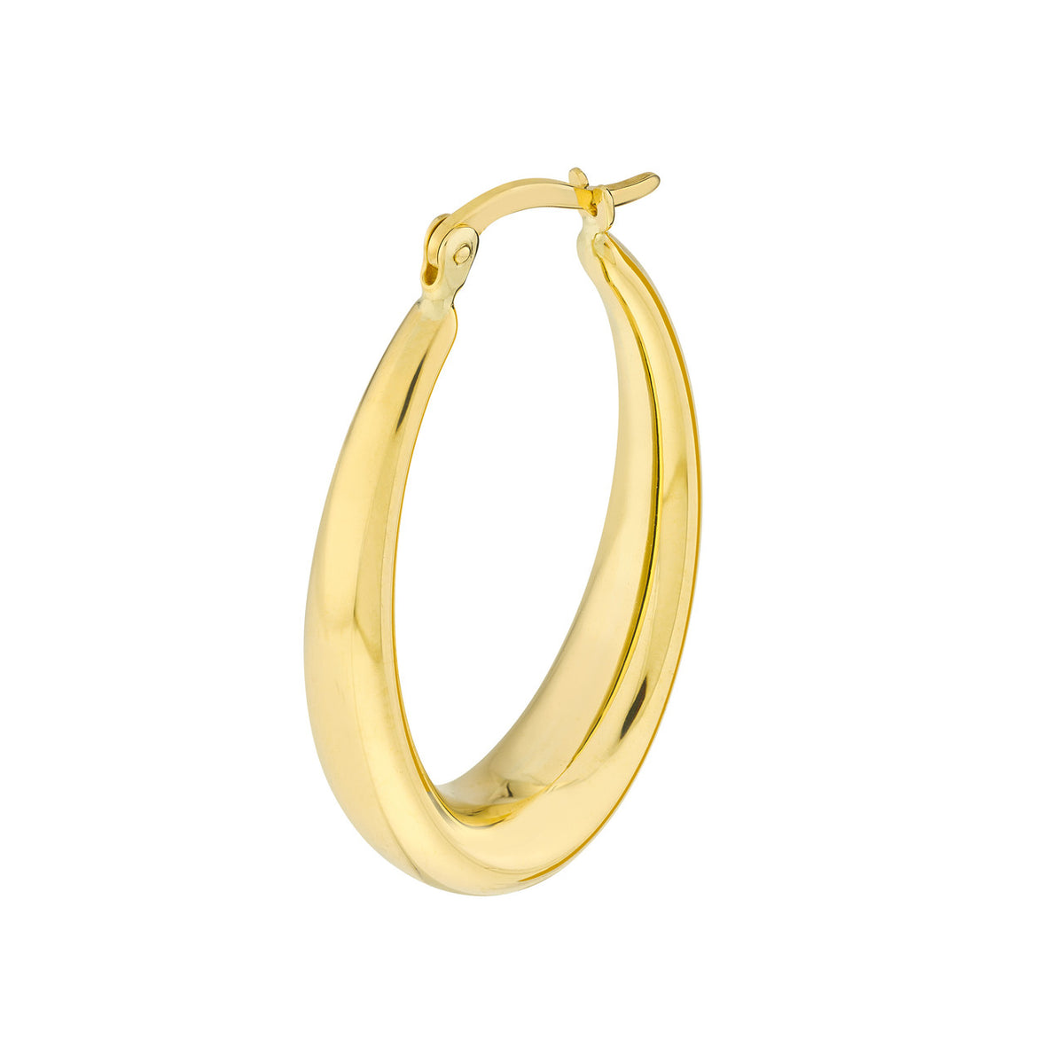 Graduated Oval Puff Hoop Earrings Crawford Jewelers