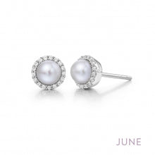 Load image into Gallery viewer, Birthstone Halo Earrings
