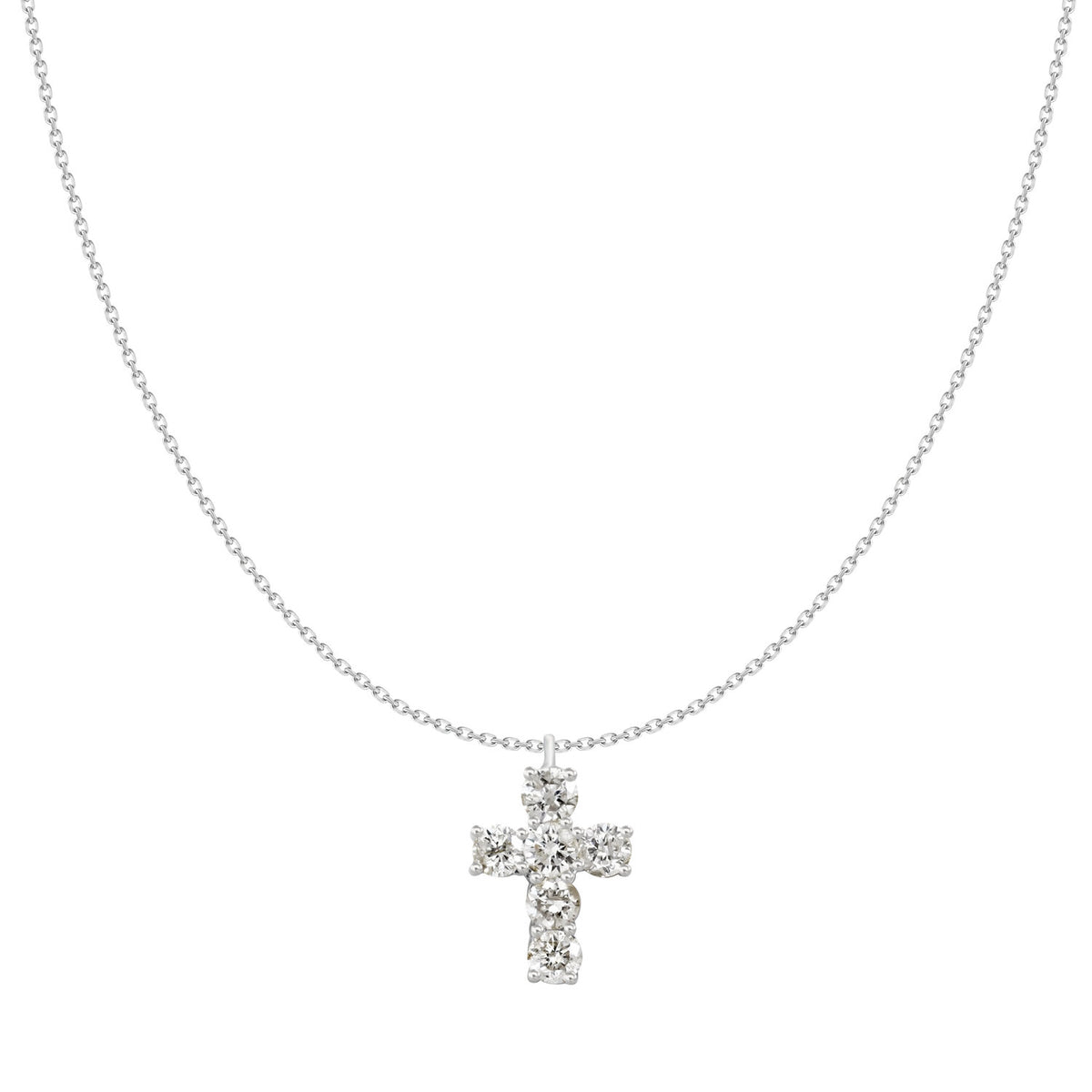 Dainty Diamond Cross Crawford Jewelers