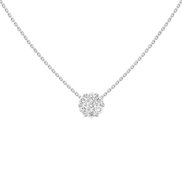 Diamond Cluster Necklace