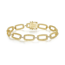 Load image into Gallery viewer, Rectangle Shape Cable Link Bracelet
