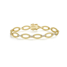 Load image into Gallery viewer, Marquise Shape Cable Link Bracelet
