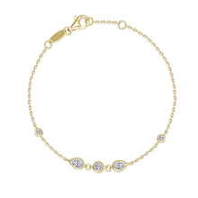 Load image into Gallery viewer, Bezel-Set Teardrop Station Bracelet
