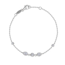 Load image into Gallery viewer, Bezel-Set Teardrop Station Bracelet
