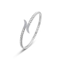 Load image into Gallery viewer, Fluted Bypass Wrap Bangle
