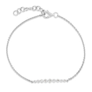 Graduated Diamond Single Prong Bracelet