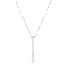 Load image into Gallery viewer, Graduated Diamond Single Prong Pendant
