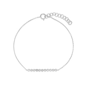 Tiny Bezel Set Diamond Bracelet