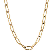 Load image into Gallery viewer, 18K 18-INCH TEXTURED BIG LINK FANCY CHAIN
