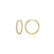 Load image into Gallery viewer, Medium Alina Round Hoops

