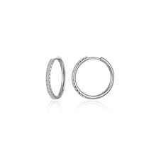 Load image into Gallery viewer, Medium Alina Round Hoops
