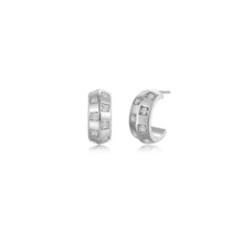 Load image into Gallery viewer, Barrel Beat Huggie Earrings
