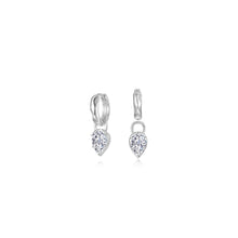 Load image into Gallery viewer, Pear Charm Molten Huggie Hoops
