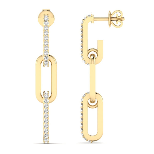 Paperclip Drop Earrings