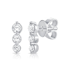 Load image into Gallery viewer, Grace 3 Stone Studs
