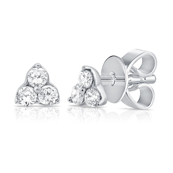 Reid 3 Stone Studs