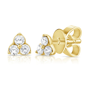 Reid 3 Stone Studs