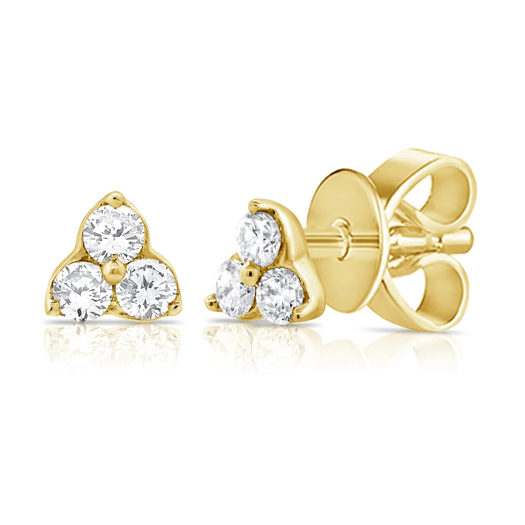 Reid 3 Stone Studs