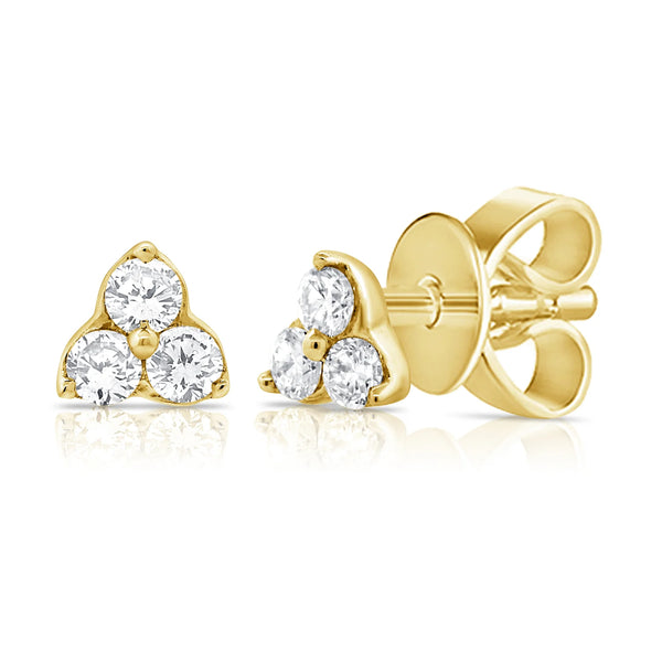 Reid 3 Stone Studs