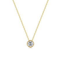 Load image into Gallery viewer, Blossom Cradle Solitaire Necklace

