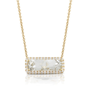 LUCENTE White Topaz & Diamond Necklace