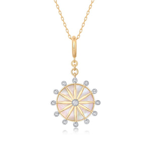 Mother of Pearl Sun Charm