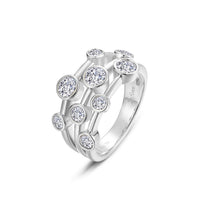 Load image into Gallery viewer, Bubble Cluster Bezel Ring
