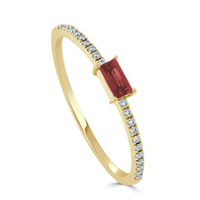 Load image into Gallery viewer, Baguette Birthstone Ring
