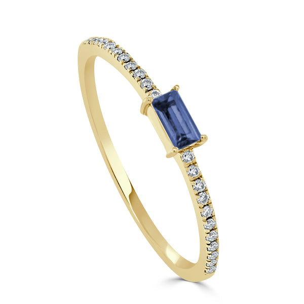 Baguette Birthstone Ring