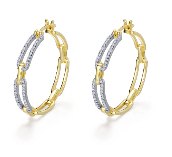 Paper Clip Hoops Earrings