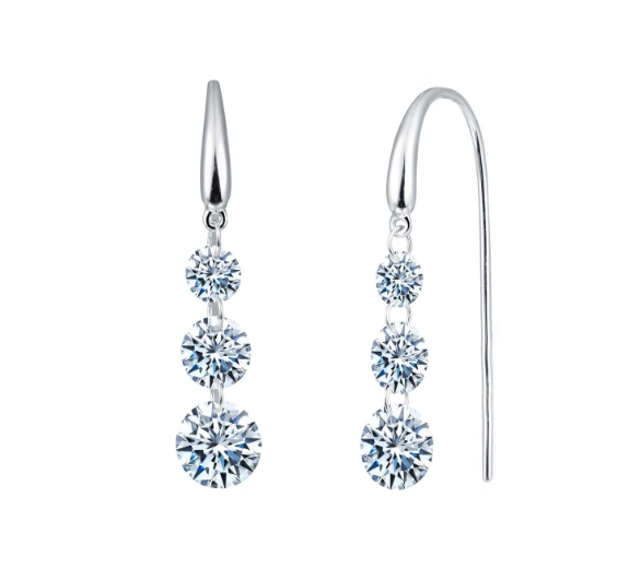 Frameless Dangle Earrings