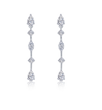 Load image into Gallery viewer, Exquisite Linear Drop Earrings
