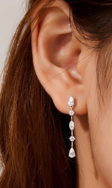 Exquisite Linear Drop Earrings