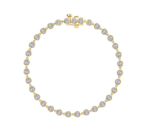 Bezel Strand Bracelet