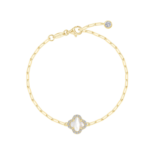 Mother of Pearl Clover Bracelet