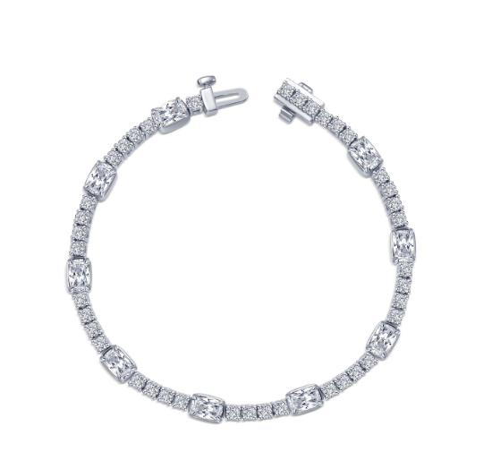 Regal Cushion Cut Tennis Bracelet