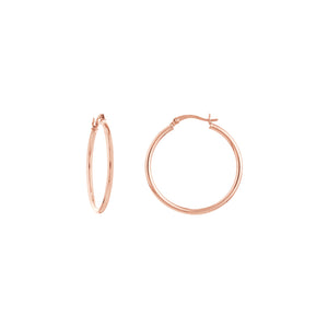 2MM x 3MM Round Polished Hoop