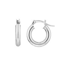 Load image into Gallery viewer, 3mm x 15mm Polished Hoop Earrings
