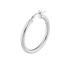 Load image into Gallery viewer, 3mm x 30mm Polished Hoop Earrings
