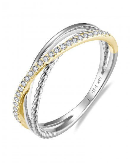 Criss Cross Diamond Band